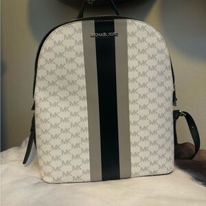 Michael Kors Black and Gray Backpack